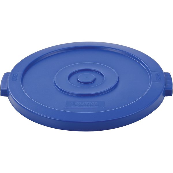 Global Industrial Flat Lid, Blue, Plastic 240459BL